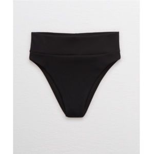 Ribbed Aerie High Waist Cheeky Bikini Bottom